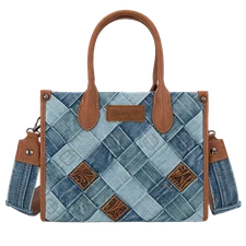 Wrangler Ladies Woven Denim Concealed Carry Jean Tote Bag  WG210-8120SJN