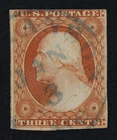 CKStamps: US Stamps Collection Scott#10A 3c Washington Used