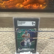 2020-21 Panini Mosaic Stephen Curry Green Prizm #175 SGC 9