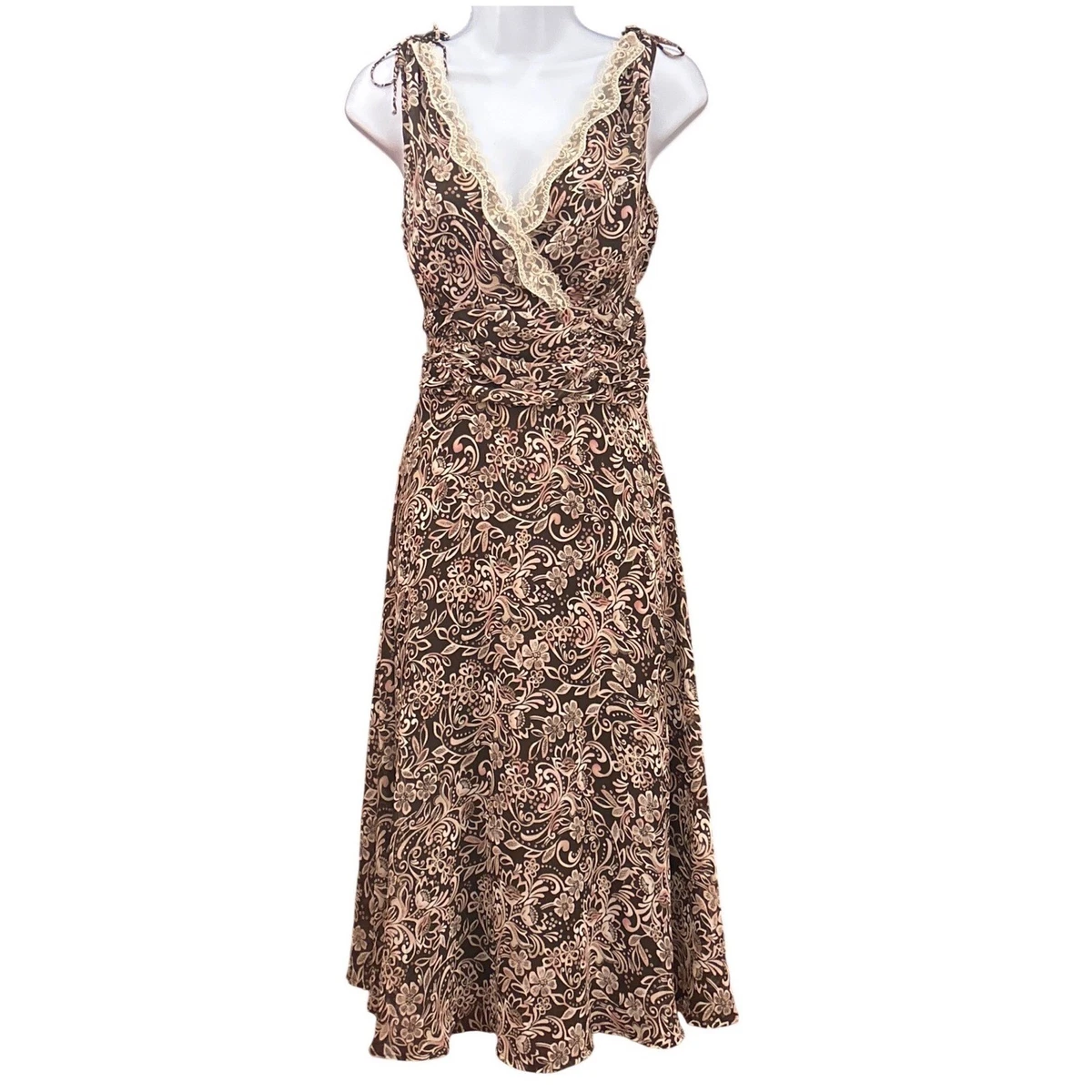 dressbarn a line dresses White Mark Women's Solid Fit and Flare Dress, Lilac, Large main image 0