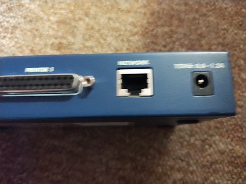 Netgear PS110 10/100 Mbps 2-Port Print Server & AC Adapter - Picture 5 of 6