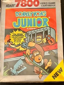 New & Factory Sealed Donkey Kong Junior (Atari 7800) Silver Box VERY RARE! 1988