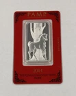 2014 PAMP Suisse Lunar Year of the Horse 1 oz Fine .999 Silver Bar Sealed #22798