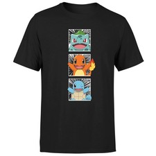 Pokemon Gen 1 Intro T-Shirt Adults | Official Licensed | Black