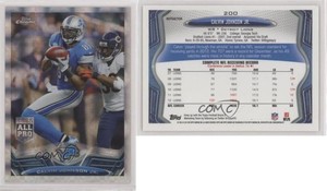 2013 Topps Chrome Retail X-Fractor Calvin Johnson #200 HOF