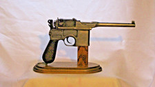 Handgun rack; Handmade for 1 mauser C96 style; made from oak