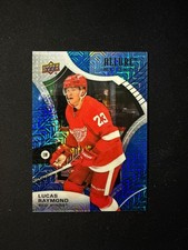 2021-22 Upper Deck Allure Lucas Raymond Blue Line Rookie Card /35 #109 RC. rookie card picture