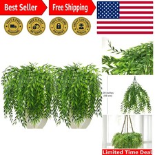 8-Pcs Faux Weeping Willow Hanging Vines - Perfect for Weddings & Home Decoration