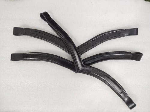 Lot 10 x 1 bandeau cheval cuir canal vide toutes tailles et formes (12 et 14 mm) - Photo 8/20