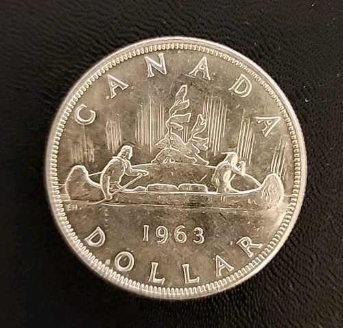 THE OLD CANADA 🇨🇦 SILVER ONE DOLLAR 1963 - ELIZABETH II.