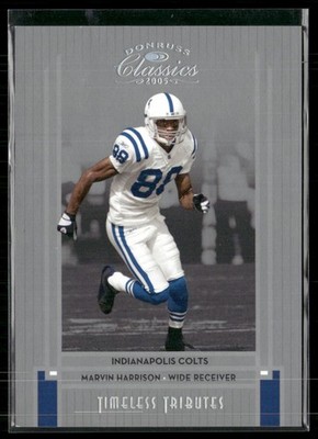2005 Classics Marvin Harrison Timeless Tributes Silver /50 Indianapolis Colts