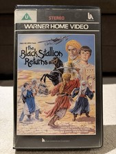THE BLACK STALLION RETURNS (1983) VHS Tape Big Box Ex Rental - Warner Pre Cert