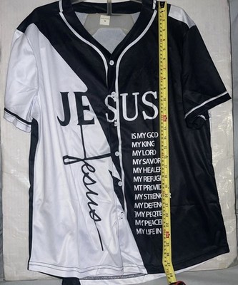 Jersey Baseball Style (New) Size Medium Button Up