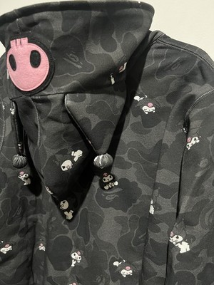 BAPE x Sanrio Characters Kuromi Camo Full Zip Hoodie Size S *SHIPS