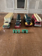 Lot Of 4 Hess Toy Trucks Banks, 70’s, 80’s Pre-owned, READ
