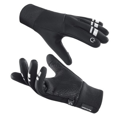 Winter Warm Gloves, Thin Windproof Waterproof Therma Non-Slip Palm, Flexible ...