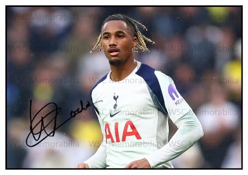 12810. Wilson Odobert Signed Pictures (A4 Prints) Tottenham Burnley Troyes