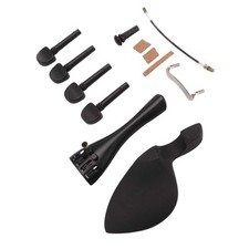 Violin Fiddle Accessories Kit Replacement Parts Metal Wooden For 4/4 Size Mu FFG