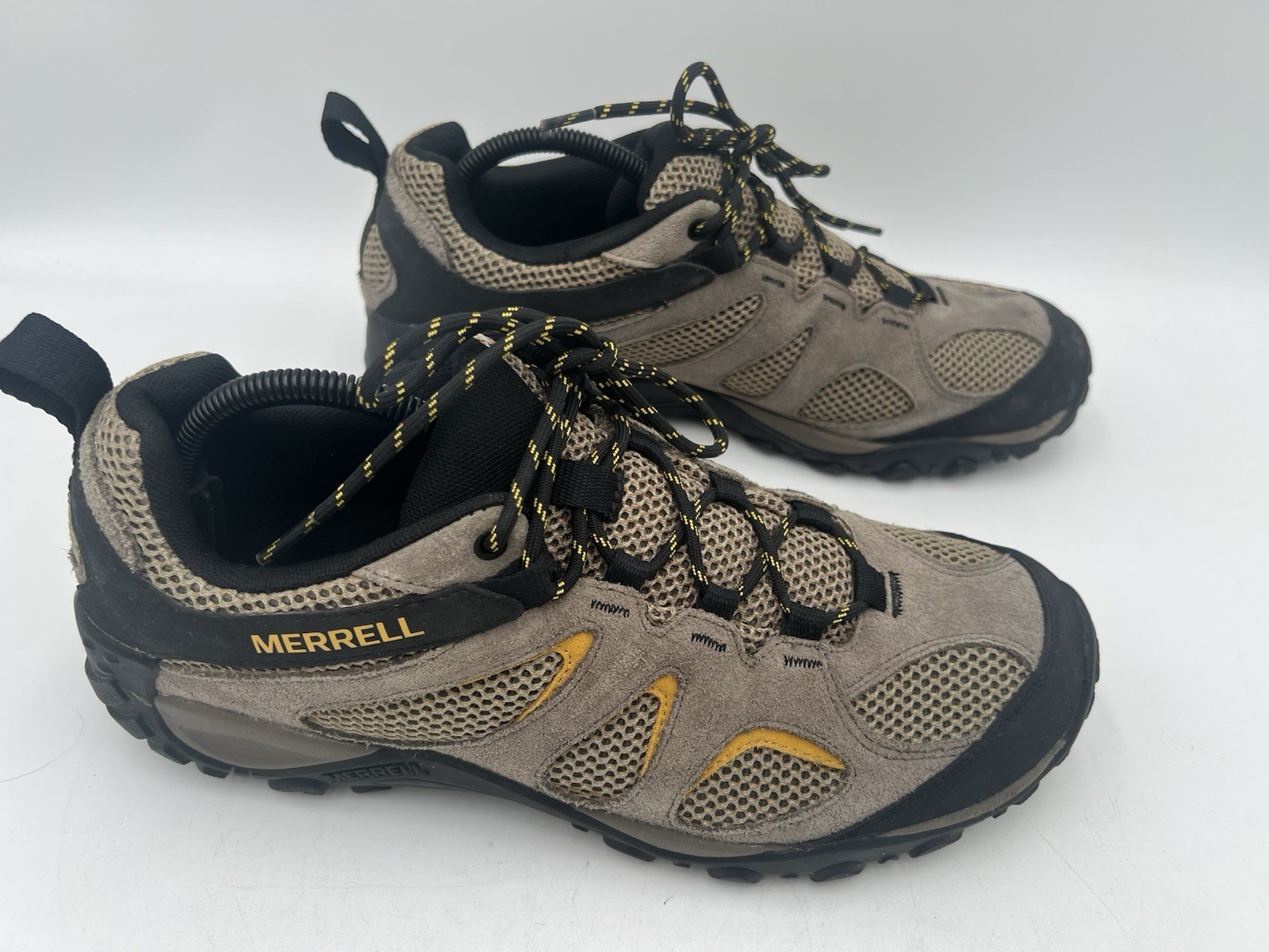 Scarpe Uomo Merrell 10.5 J31281 Beige Nero Yokota 2 Escursionismo Passeggio Maglia Corsa