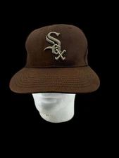 Sterilized Rare Chicago White Sox 2005 World Series Hat Brown Snapback Pro 