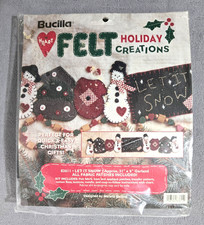 Bucilla Heart Felt Holiday Creations Let It Snow 31" x 6" Garland Kit 83611