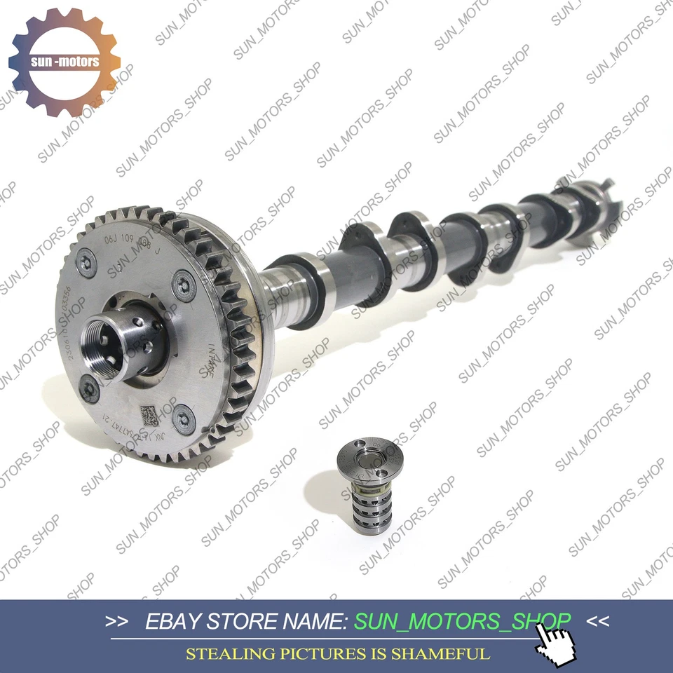 OEM Intake Camshaft 06K109021M & VVT Valve VW Golf AUDI S3 A4 A5 Q5 1.8T 2.0TSI Foto 4 de 4