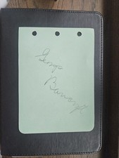 George Bancroft Autograph.  Academy Award Nomination For Role In Thunderbolt.
