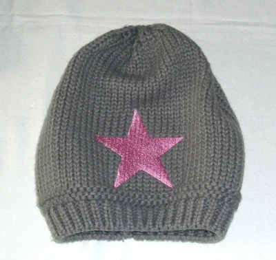 Kinder Strick Mütze / Beanie - One Size - grau - Bild 1 von 2