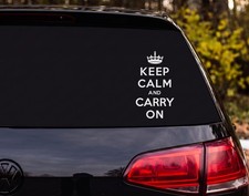 Keep Calm And Carry On Crown Vinyl Decal Sticker Car Window Laptop Keep Calm And Carry On Crown Vinyl Decal Sticker Car Window Laptop