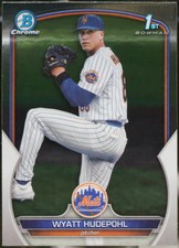 2023 Bowman Draft #BDC-147 Wyatt Hudepohl Chrome Baseball VG