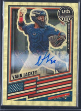 Vahn LACKEY 2026 Prizm USA Stars & Stripes GOLD VINYL 28 #'d 1/1 TRUE AUTO RC !!