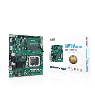 ASUS Pro H610T D4-CSM LGA 1700 Mini-ITX Intel Motherboard Windows 11 NEW