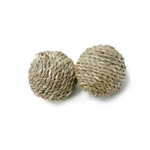 2 Pcs Strohkugelspielzeug Aus Geflochtenem Rattanstroh Strohspielzeug - Bild 8 von 12