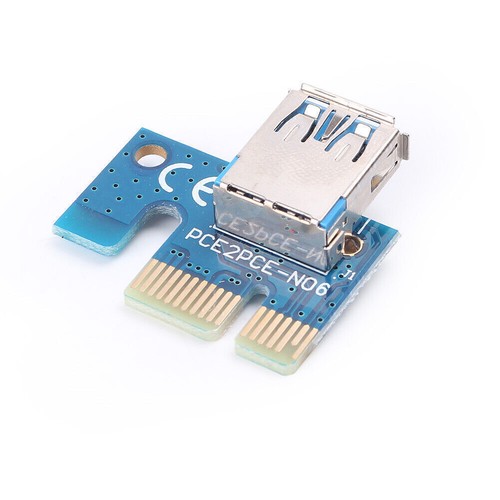 USB3.0 1x to 16x Extender Riser Card Adapter SATA Power Cable PCI-E Express ew7 - 第 7/8 張圖片