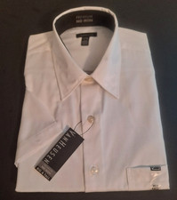 Van Heusen Premium, No Iron Men's Short Sleeve Pocket Shirt XLG Tall, 17.5-18