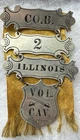 New ListingCivil War 2nd Illinois Cavalry Company B Ladder Badge
