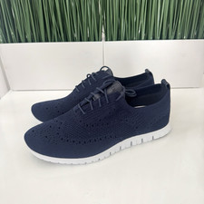 Cole Haan ZeroGrand Blue Wingtip Oxford Sneaker Womens Shoes W06730 Size 10