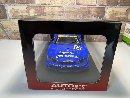 Autoart 1/18 2003 JGTC GT500 Calsonic Skyline Collectible Tested Silver Tone - Picture 4 of 11