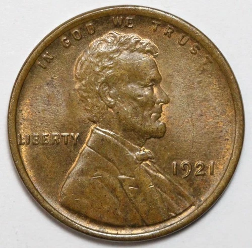 1921 1c Lincoln Wheat Cent Uncirculated - RAW - Great Looking Coin / Nice Luster