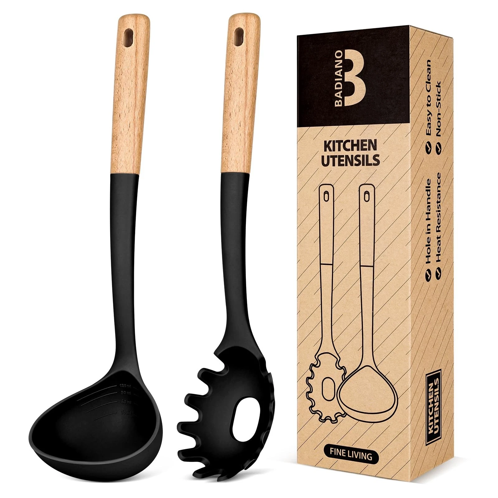 Pasta Fork and Ladle Set, Perfect for Serving Hot Soup, Stirring, and Sauce P...
Opens in a new wind