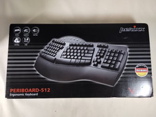 Perixx Periboard-512 Ergonomic Split Keyboard Natural Design Brand New Sealed