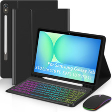 Case with Keyboard Mouse for Samsung Galaxy Tab S10 Lite/S10 FE