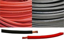 WINDYNATION 4/0 AWG 4/0 Gauge Red and Black Welding Lead Car Battery Copper...