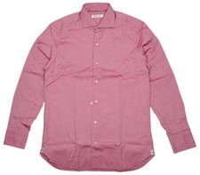 Loro Piana Shirt Albert Cotton Slim Fit Size 40 EU 15 3/4 US Pink Imperfect