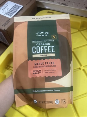 LOT 2 Thrive Market TOASTED CARAMEL Coffee Organic GROUND  MEDIUM ROAST 12 OZ EA