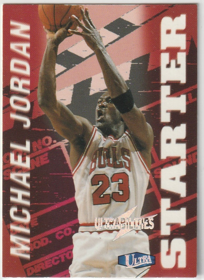 Michael Jordan 1997-98 Ultra Card #1 S STARTER ULTRABILITIES SP BULLS RARE