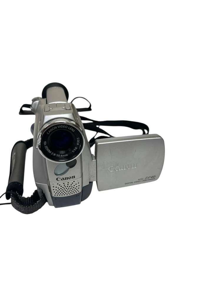 Lot Of 2 Canon Camcorders ZR60 And ZR40 NOT Working For PARTS Or Repairs - Image 3 of 4