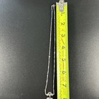 Art Nouveau Platinum Fleur De Lis Accent Side Diamond Necklace 6 gram — photo 6