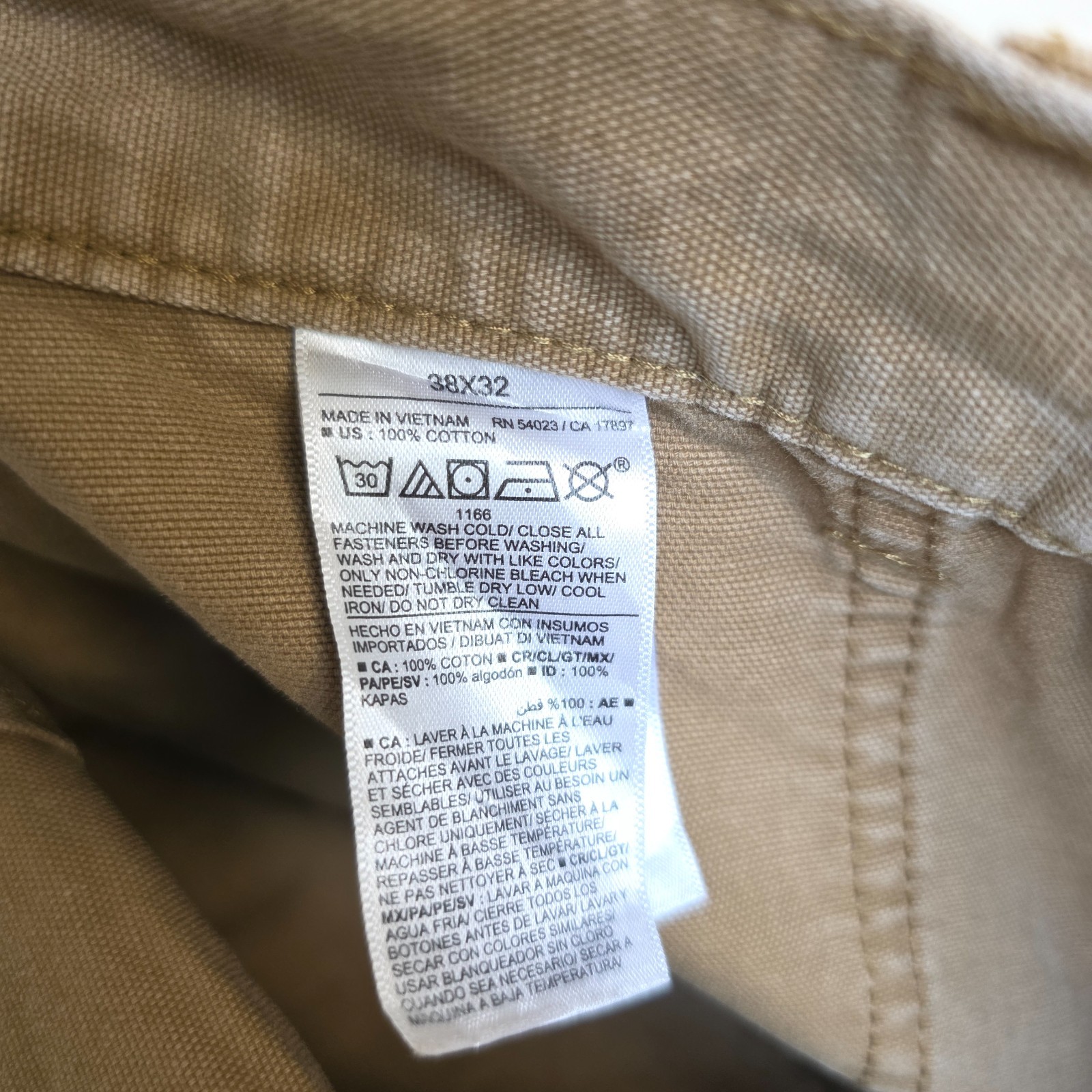 Old Navy Loose Taper Carpenter Trousers W38 L29 Brown Workwear Utility Gorpcore image 9