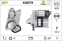 Valeo 438279 Anlasser Starter FüR Dacia Passend FüR Nissan Renault